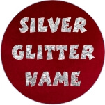 Silver Glitter Name